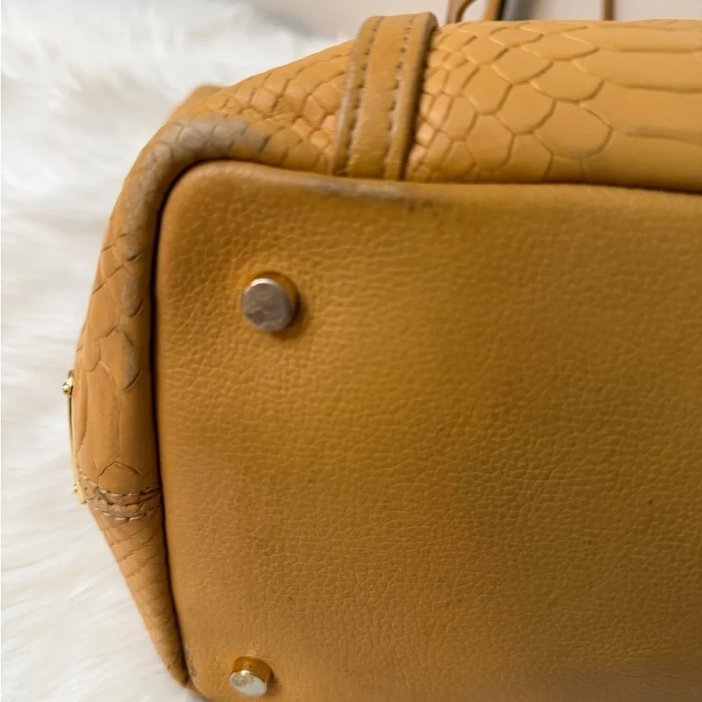 GiGi New York Mustard Textured Tote